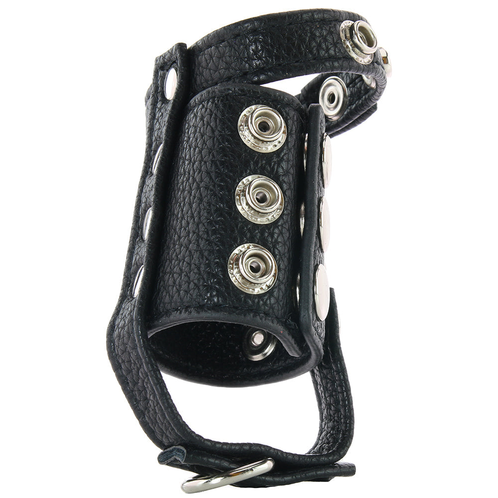 Blue Line Cock Ring with 2 Inch Ball Stretcher & Weight Rin Bondage and Fetish > Cock and Ball Devices