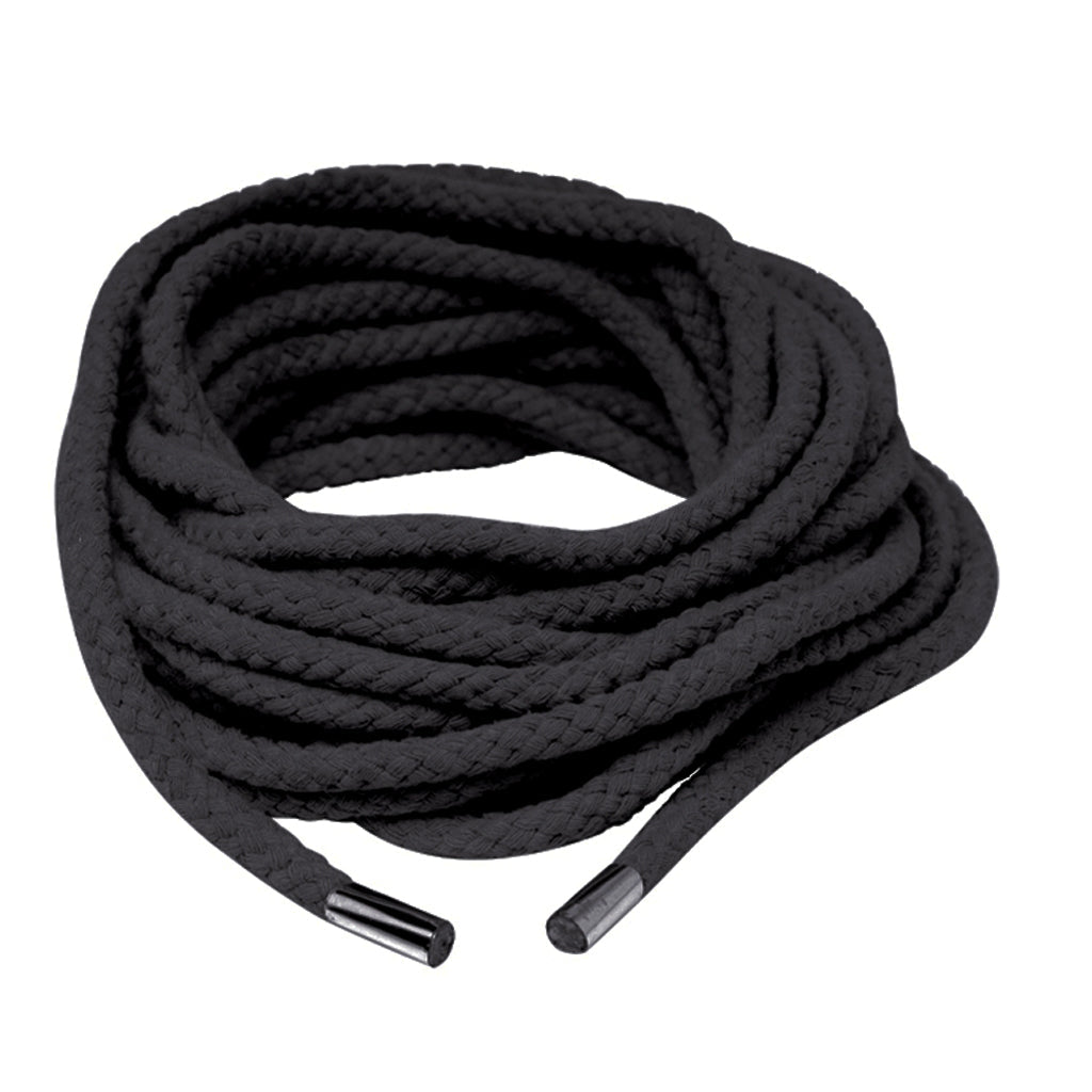 Fetish Fantasy Series 35 Foot Japanese Silk Rope in Black Bondage and Fetish > Restraints
