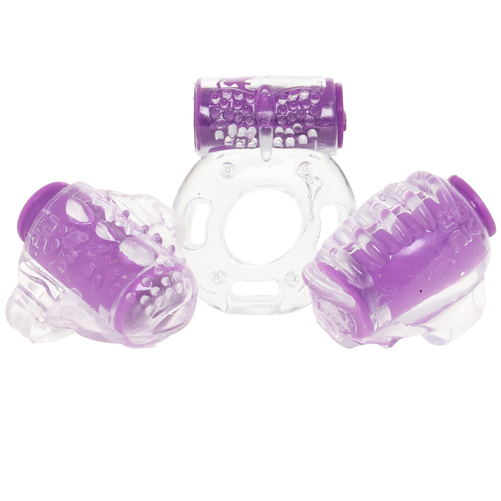 PinkCherry Master Trio Vibrating Rings Set Cock Rings