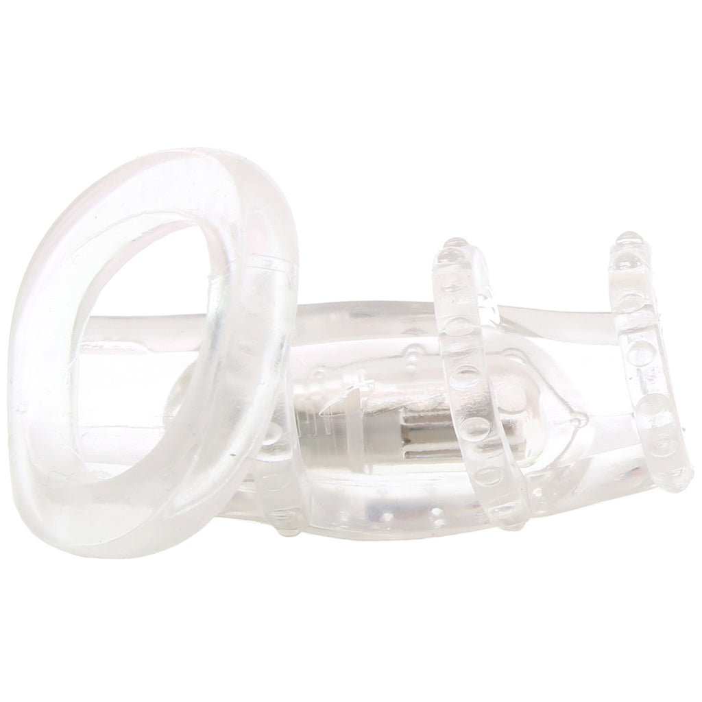 Dr. Love's Zinger Vibrating Cock Cage in Clear Bondage and Fetish > Cock and Ball Devices