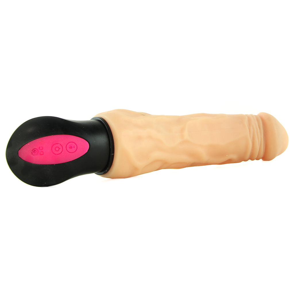 Natural Realskin 8 Inch Hot Cock #3 Vibrators > Realistic Vibrator Dildos