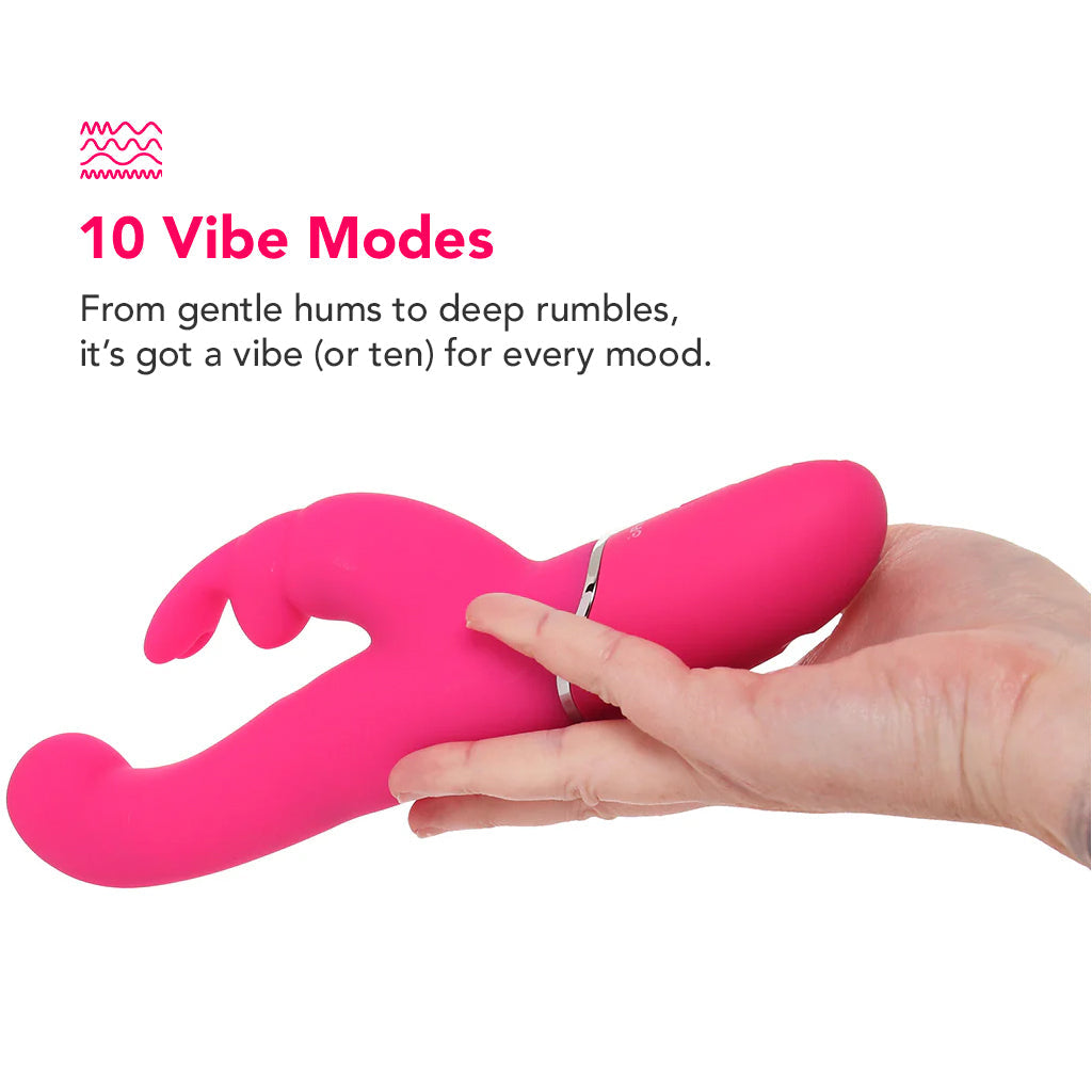 PinkCherry Warming G-Spot Rabbit Vibe in Pink Vibrators > Rabbit Vibrators
