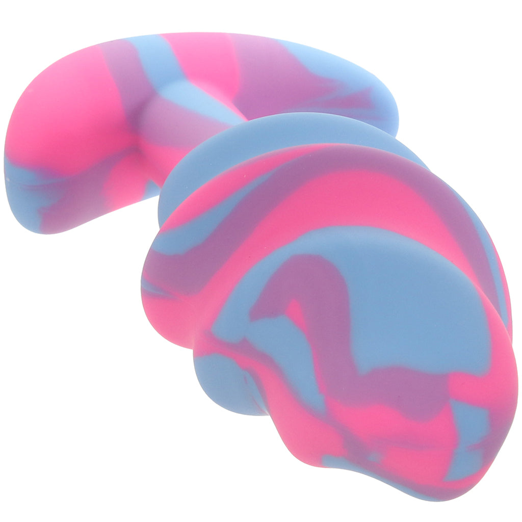 Creature Cocks Unicorn Swirl Silicone Butt Plug in Large Anal Sex Toys > Butt Plugs