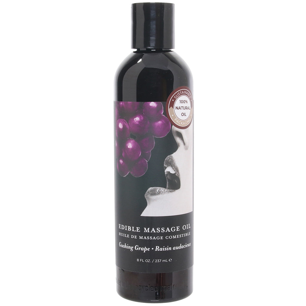 Edible Massage Oil 8oz/236ml in Gushing Grape Sensual Love > Massage
