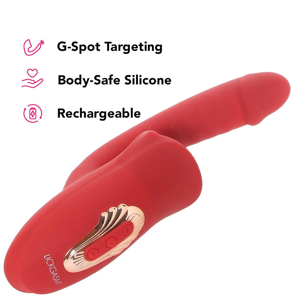 Lickgasm Deep Kiss Licking Rabbit Vibe Vibrators > Rabbit Vibrators