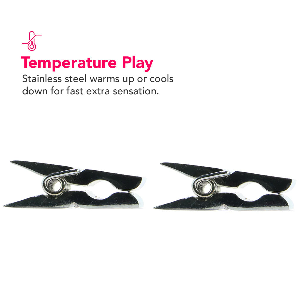 Stainless Steel Nipple Pegs Bondage and Fetish > Nipple Stimulators & Clamps