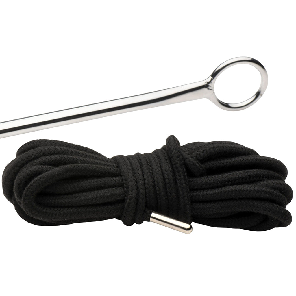 Master Series Roped Steel Anal Hook Dildo Sex Toys > Aluminum and Steel Dildos