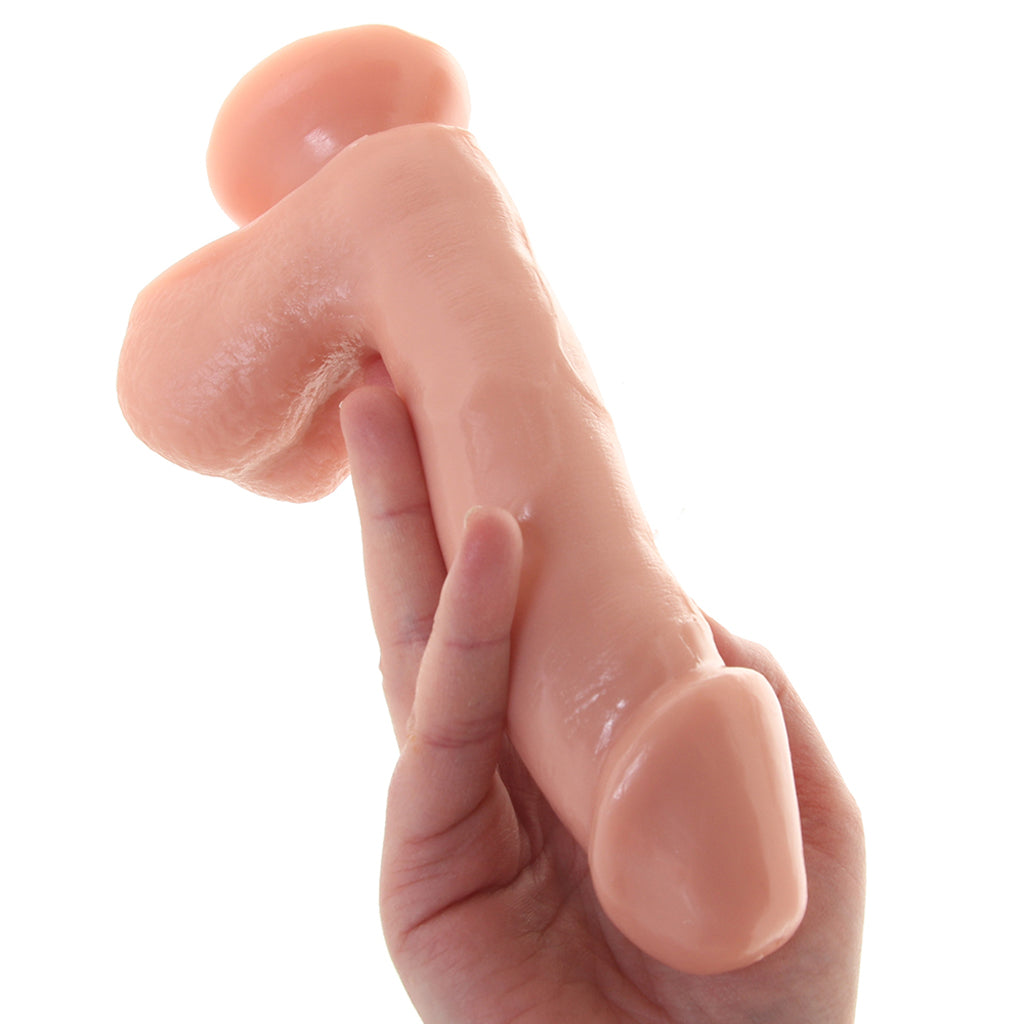 Basix 6.5 Inch Suction Base Dildo in Flesh Dildo Sex Toys > Realistic Dildos