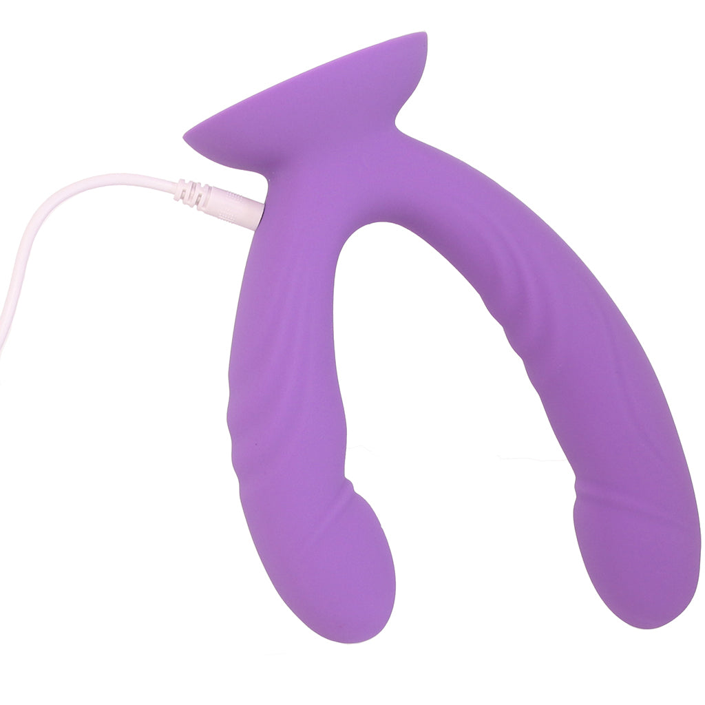 Inya Duet Vibrating Double Dildo in Purple Vibrators > Double Penetration
