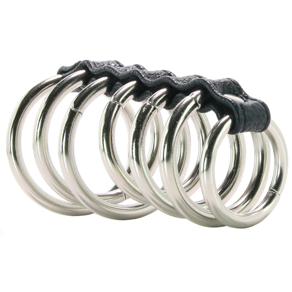 Blue Line 7 Ring Gates of Hell Cock Cage Bondage and Fetish > Tools & Accessories