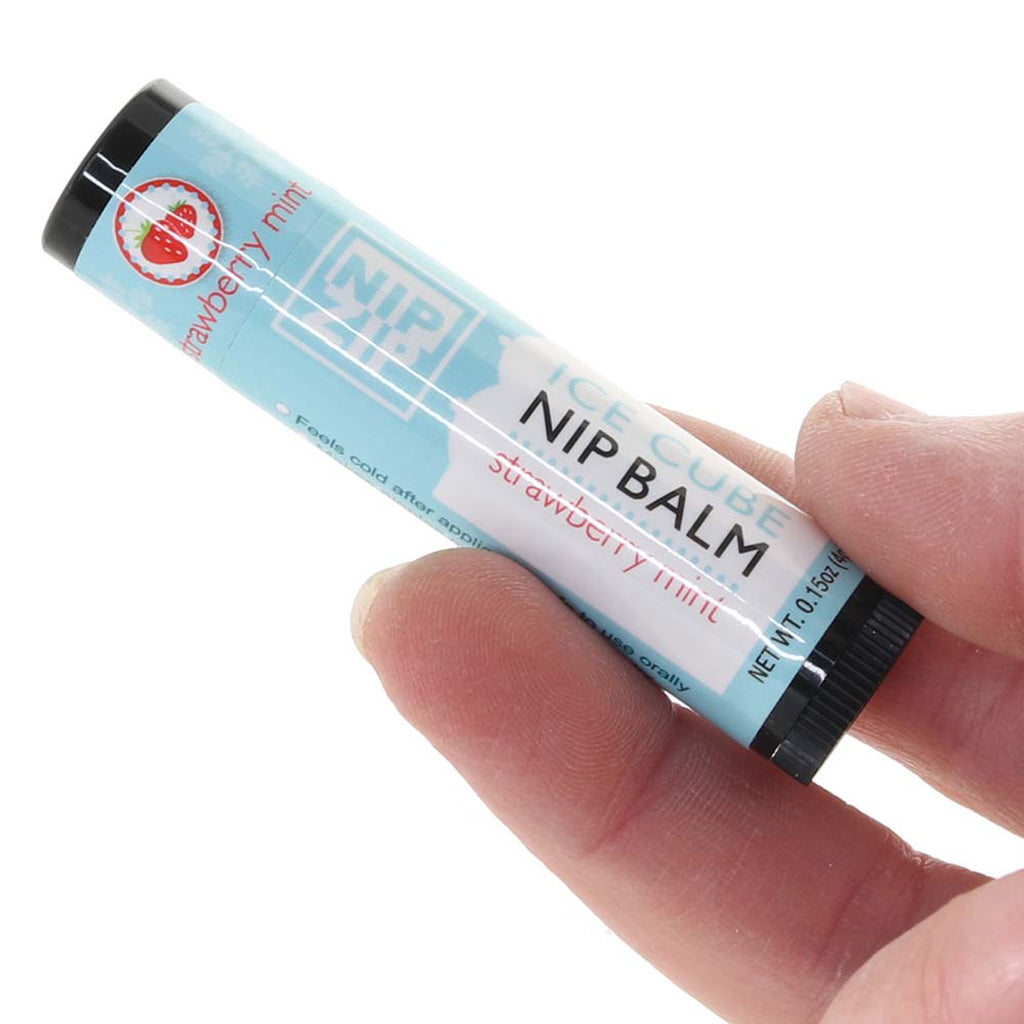 Nip Zip Ice Cube Nip Balm in Strawberry Mint Lubes and Lotions > Sexual Stimulants
