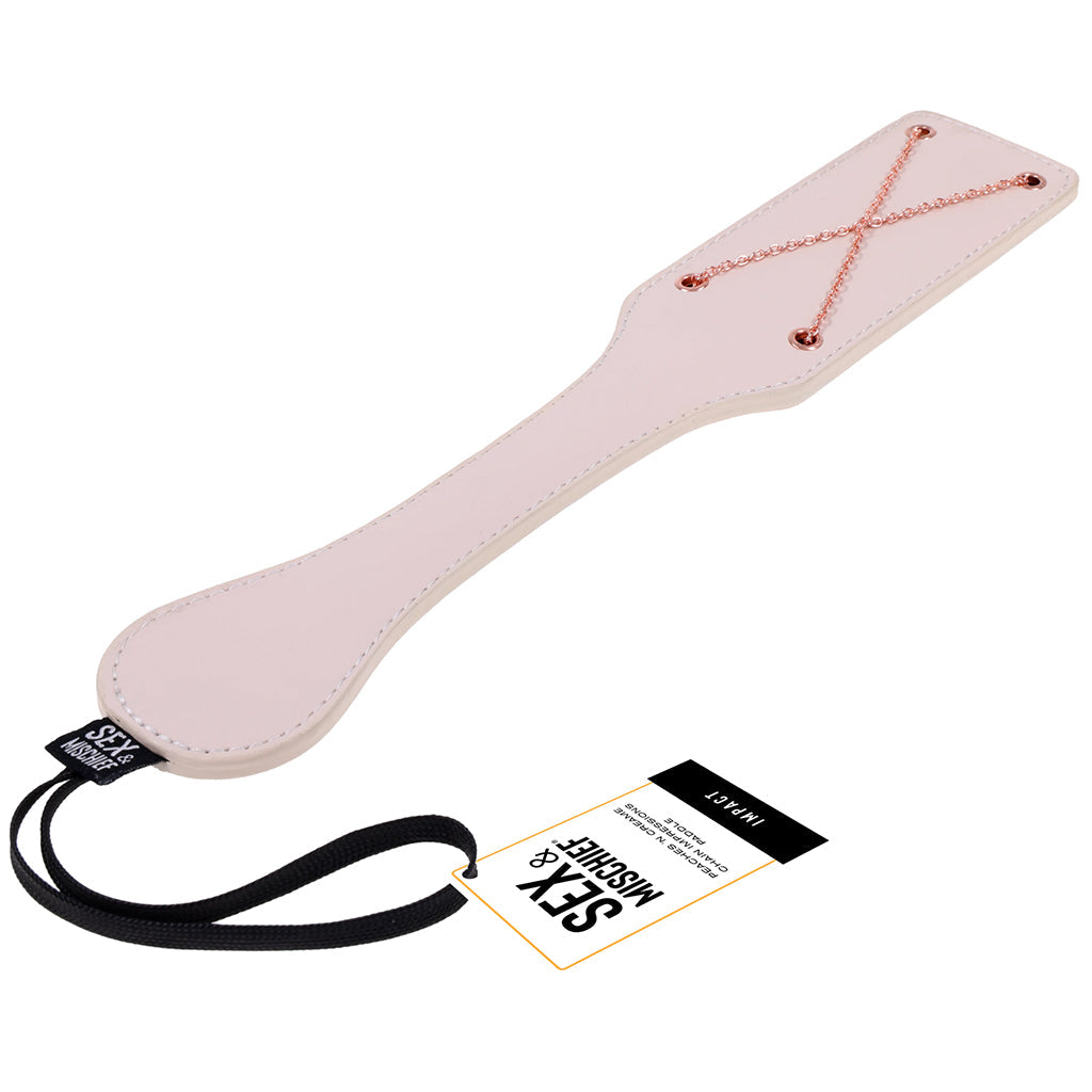 S&M Peaches 'n CreaMe Chain Impression Paddle Bondage and Fetish > Whips and Crops