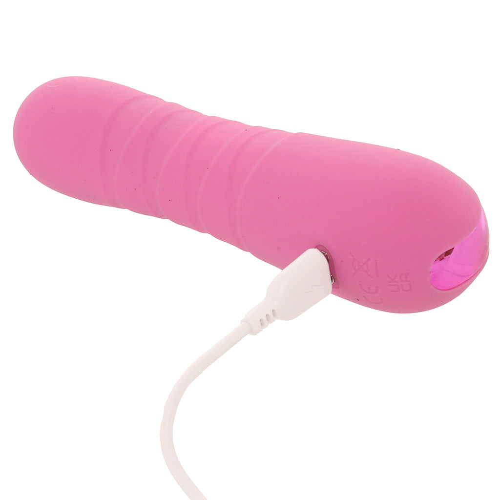 Pretty in Pink Crush Thrusting Vibe Vibrators > Bullet and Egg Vibrators