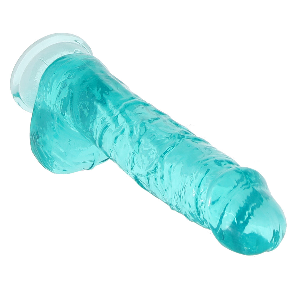RealRock 6 Inch Realistic Ballsy Dildo in Turquoise Dildo Sex Toys > Realistic Dildos