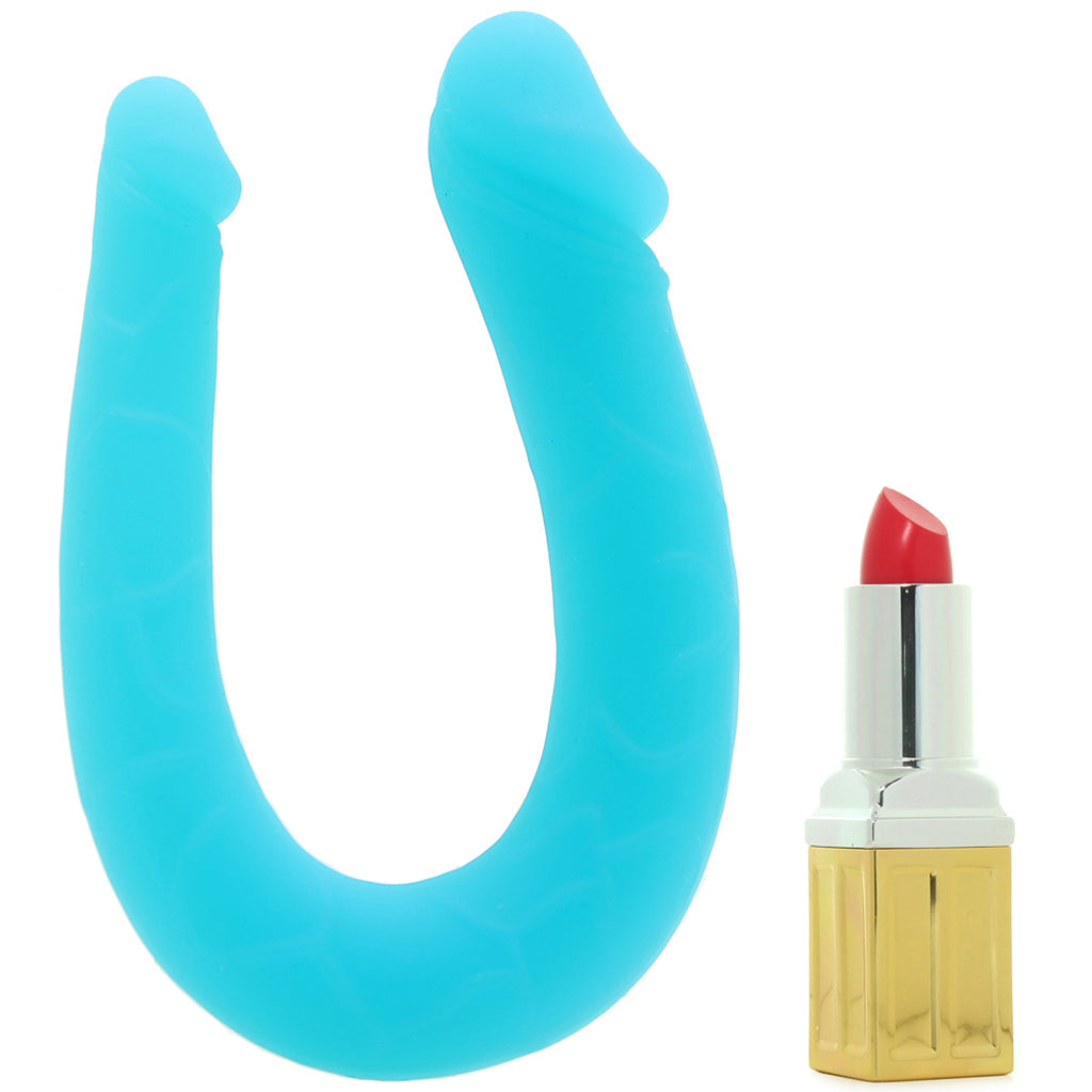 Silicone AC/DC Double Dildo in Teal Dildo Sex Toys > Double Ended Dildos
