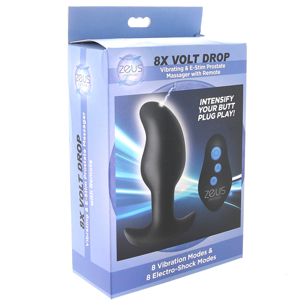 Zeus Volt Drop E-Stim Prostate Vibe Vibrators > Anal Vibrators