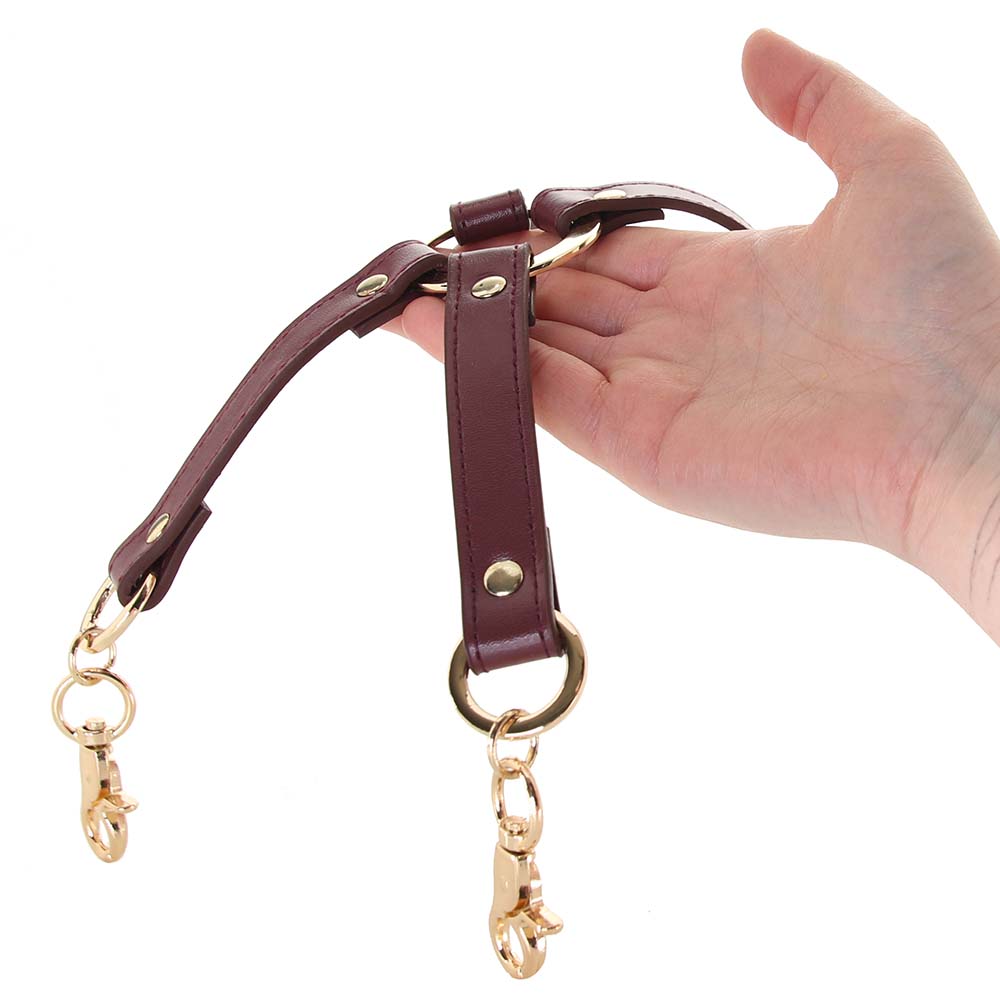 Ouch! Halo Hogtie Connector in Burgundy Bondage and Fetish > Restraints