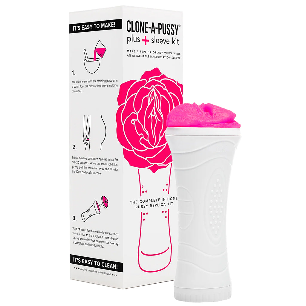 Clone-A-Pussy Plus Masturbator Sleeve Kit in Hot Pink Male Masturbators > Self-Contained Strokers
