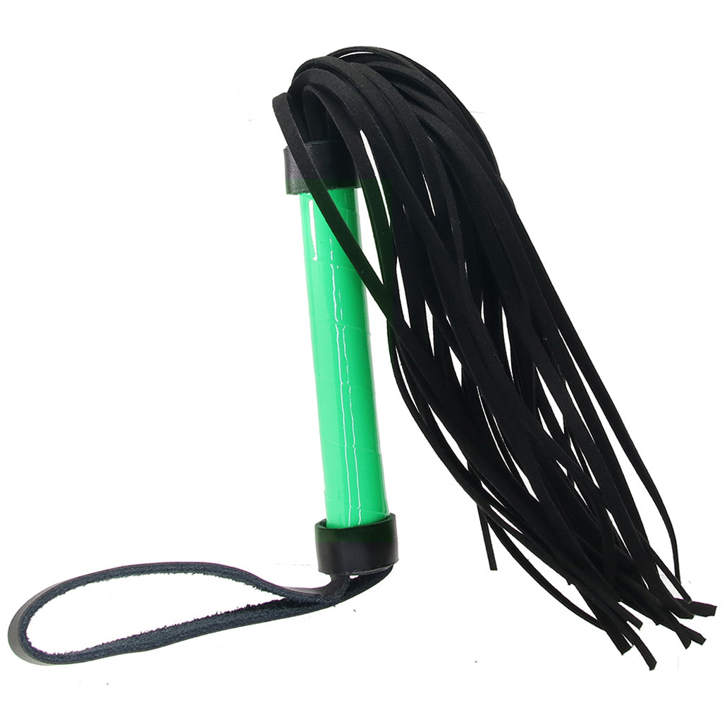 Electra Play Things Flogger in Neon Green Bondage and Fetish > Whips and Crops