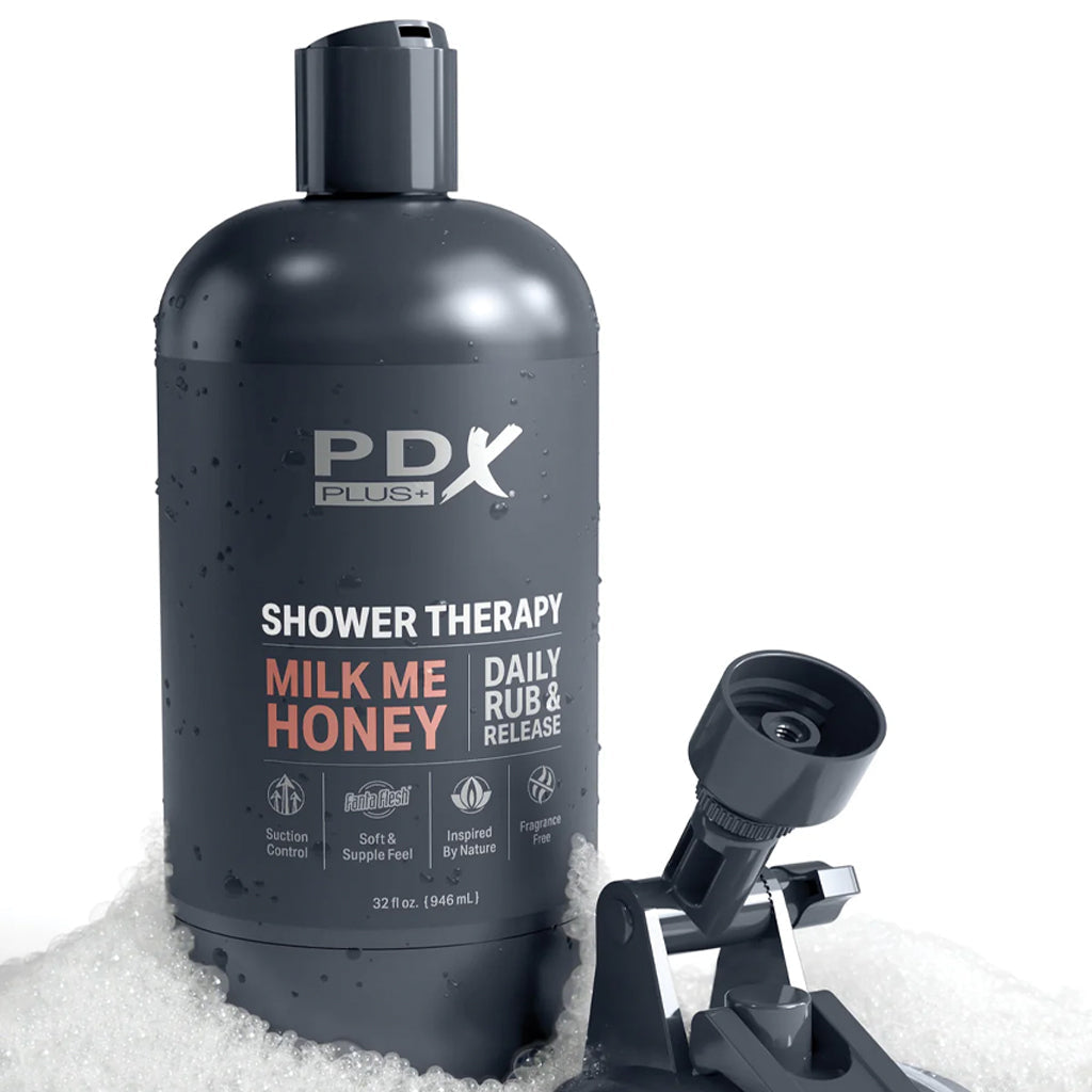 PDX Shower Therapy Milk Me Honey Stroker in Light Male Masturbators > Self-Contained Strokers