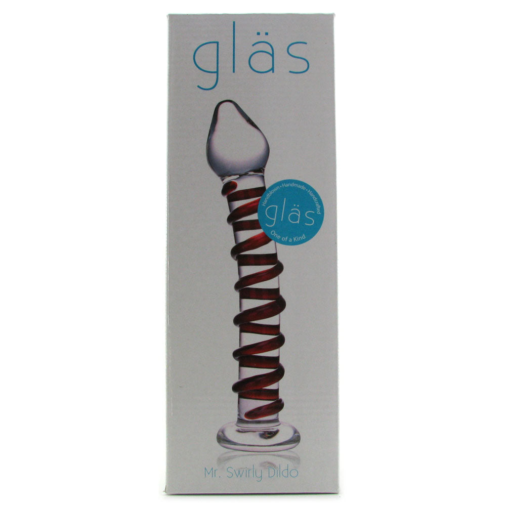 gläs Mr. Swirly Glass Dildo Dildo Sex Toys > G-Spot Dildos