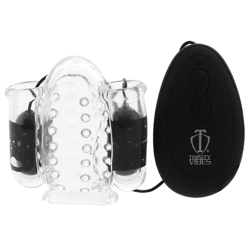 Trinity Vibes Deluxe Dual Head Teaser Male Masturbators > Vibrating