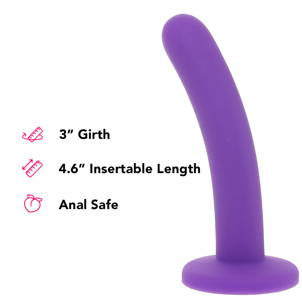 PinkCherry Premium 6 Inch Purple Silicone Slim Anal Dildo Dildo Sex Toys > Anal Dildos