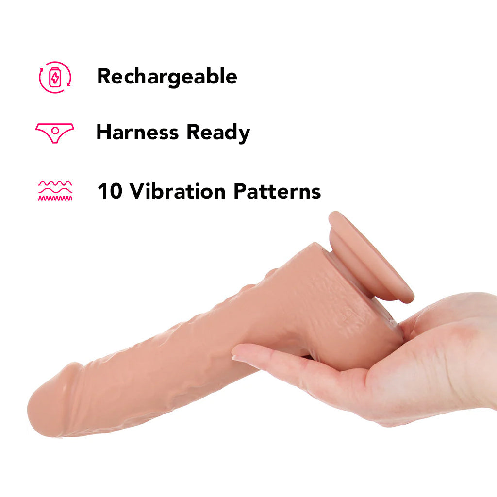 Loadz 8.5 Inch Vibrating Squirting Dildo Dildo Sex Toys > Realistic Dildos