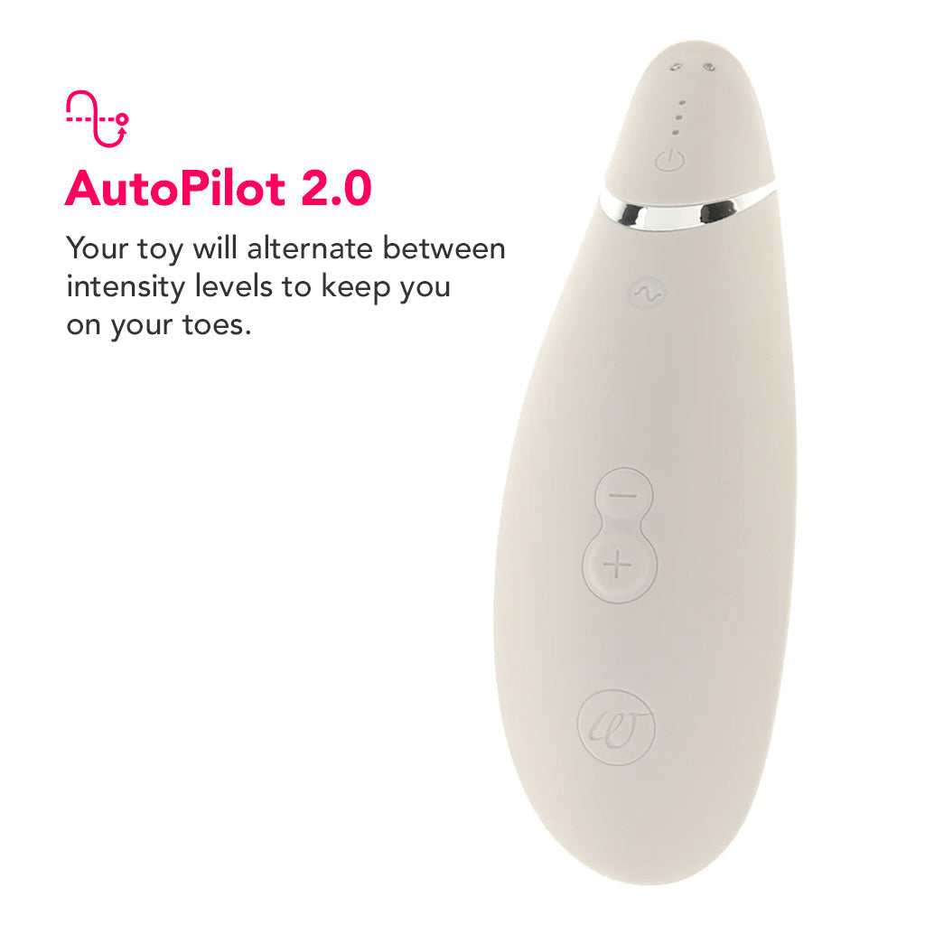 Womanizer Premium 2 Pleasure Air Stimulator in Gray Vibrators > Clitoral Stimulators