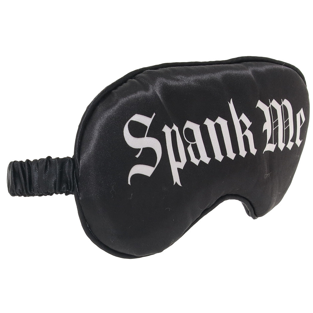 Ouch! Printed Satin Spank Me Blindfold Bondage and Fetish > Pleasure Masks and Dress Up Play
