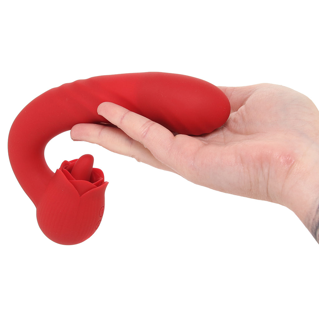 Bloomgasm Boom Bloom Thrusting & Licking Rose Vibe Vibrators > G-Spot Vibrators