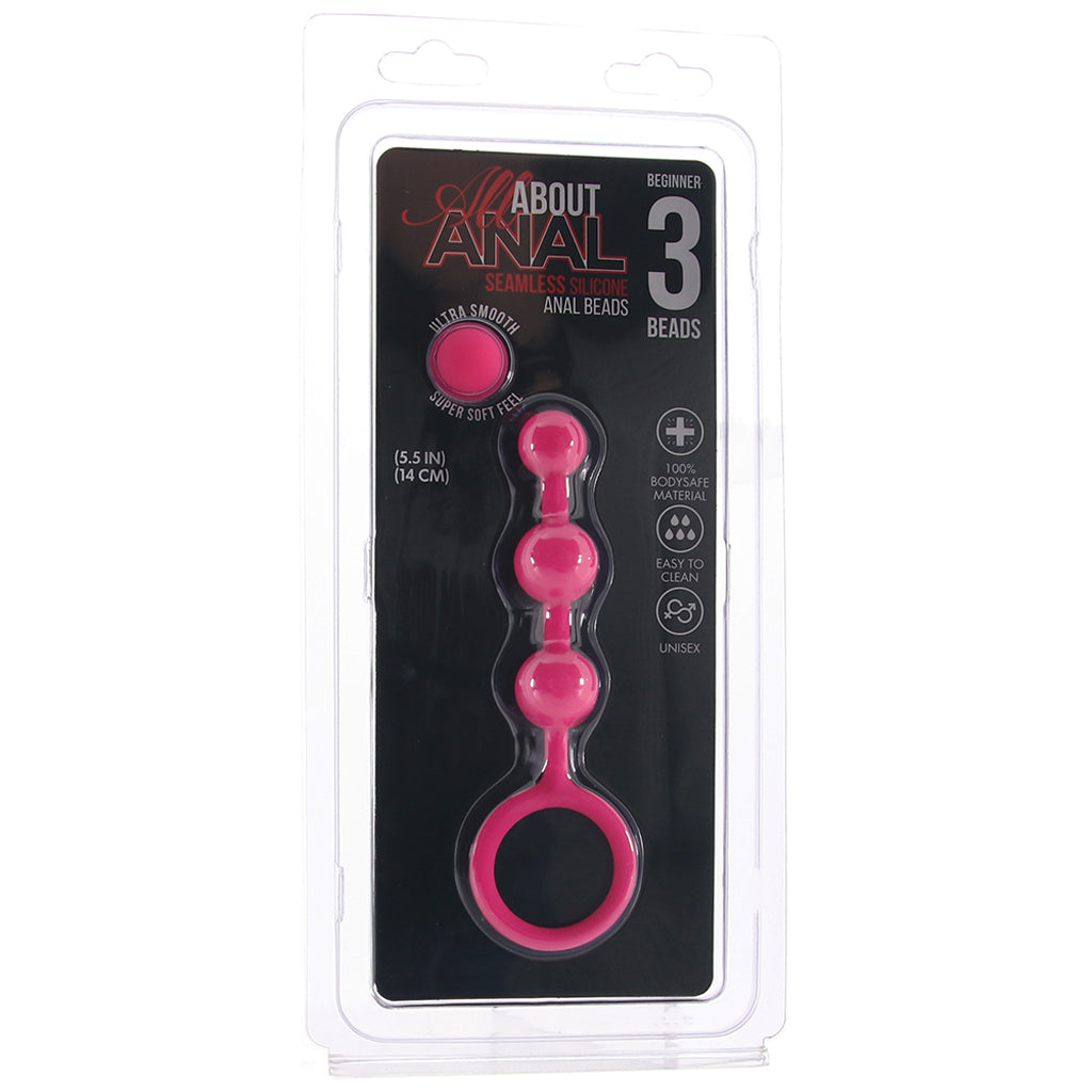 All About Anal Silicone Triple Beads Anal Sex Toys > Anal Beads