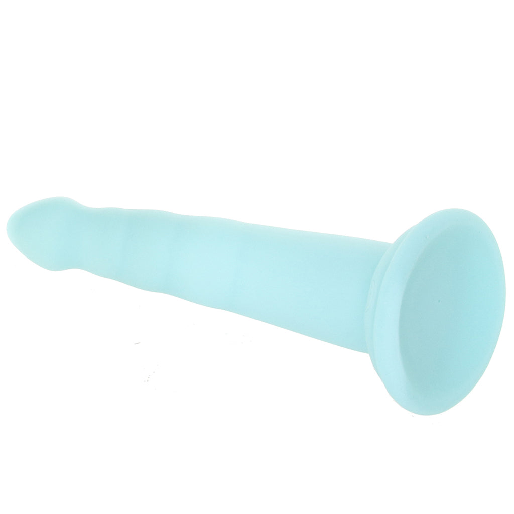 Dillio Platinum Slim Seven Dildo in Teal Dildo Sex Toys > G-Spot Dildos