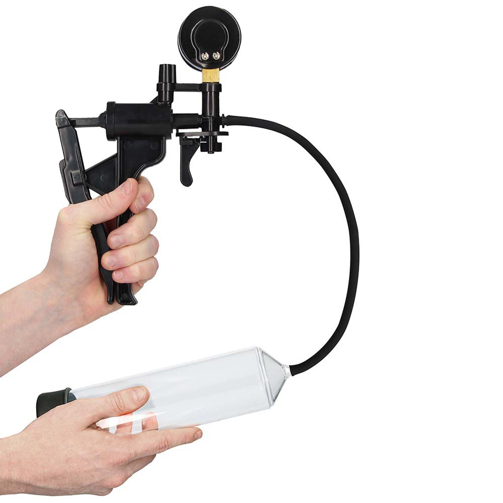Pumped Elite Beginner Pump with PSI Gauge in Clear Male Enhancement > Penis Pumps