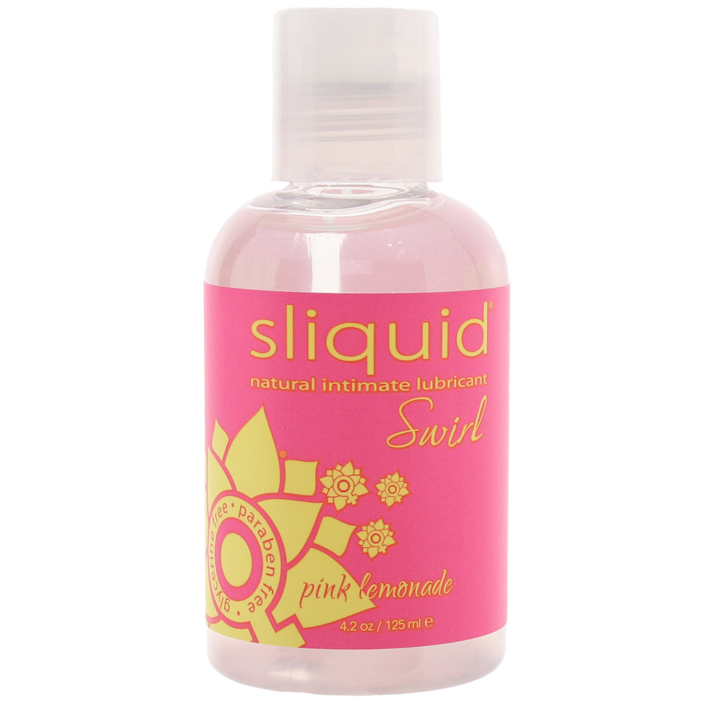 Swirl Flavored Lube 4.2oz/125ml in Pink Lemonade Lubes and Lotions > Flavored Sex Lubes