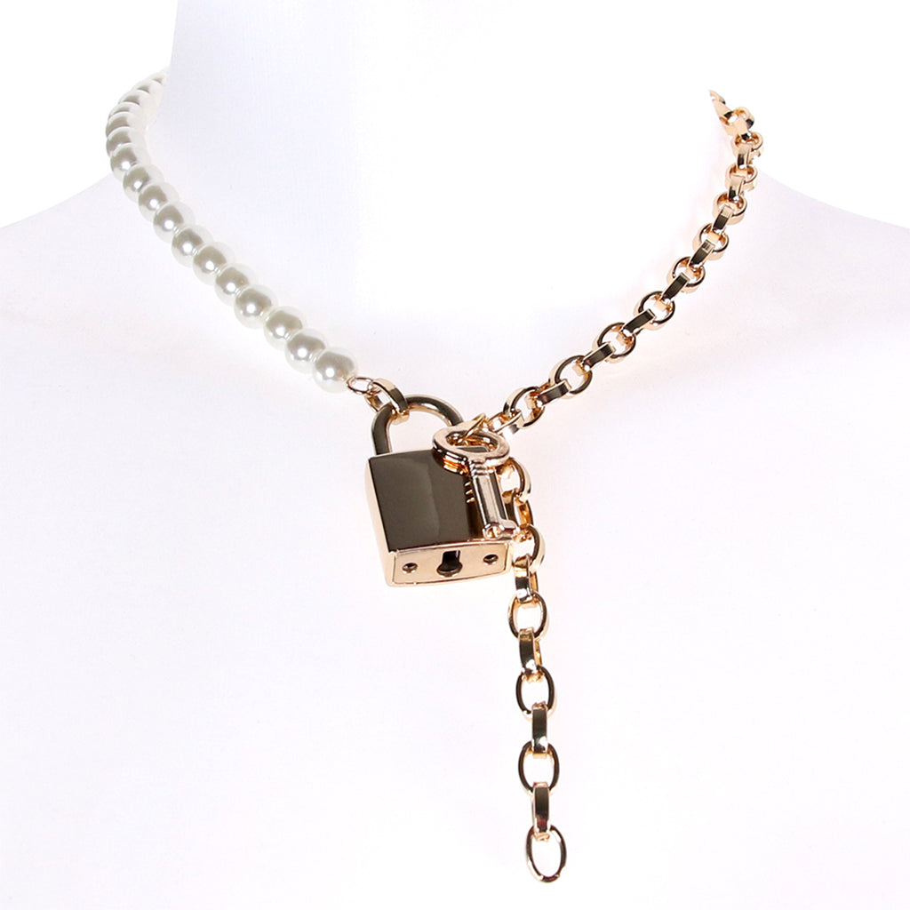 Sex & Mischief Pearl Day Collar Bondage and Fetish > Leashes and Collars
