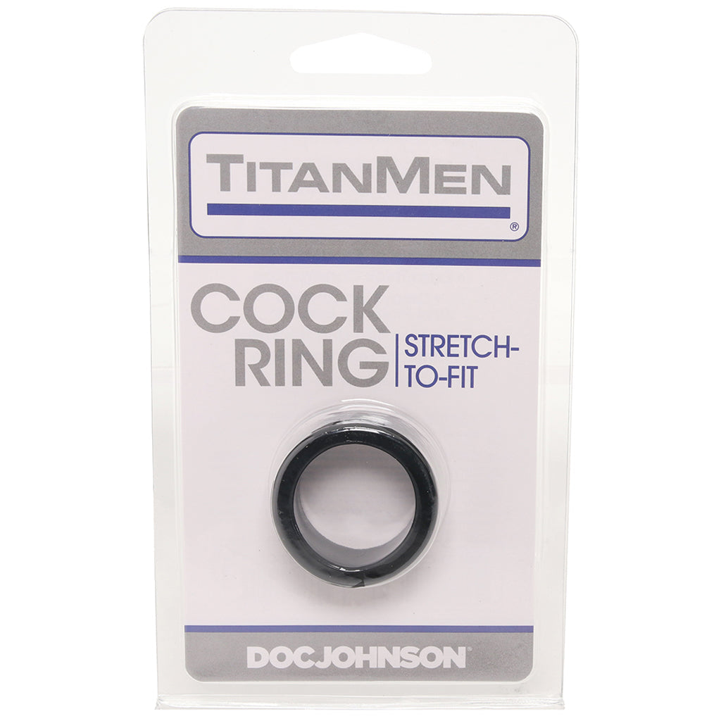 TitanMen Cock Ring in Black Cock Rings