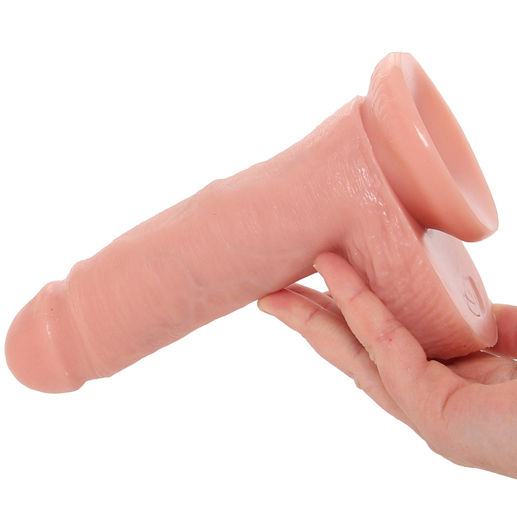 King Cock 7 Inch Cock with Balls in Flesh Dildo Sex Toys > Realistic Dildos