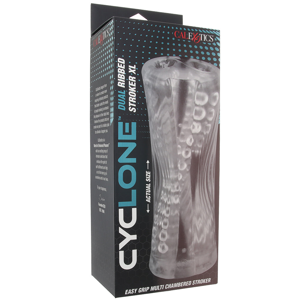 Cyclone Dual Ribbed Stroker Sex Toys for Men