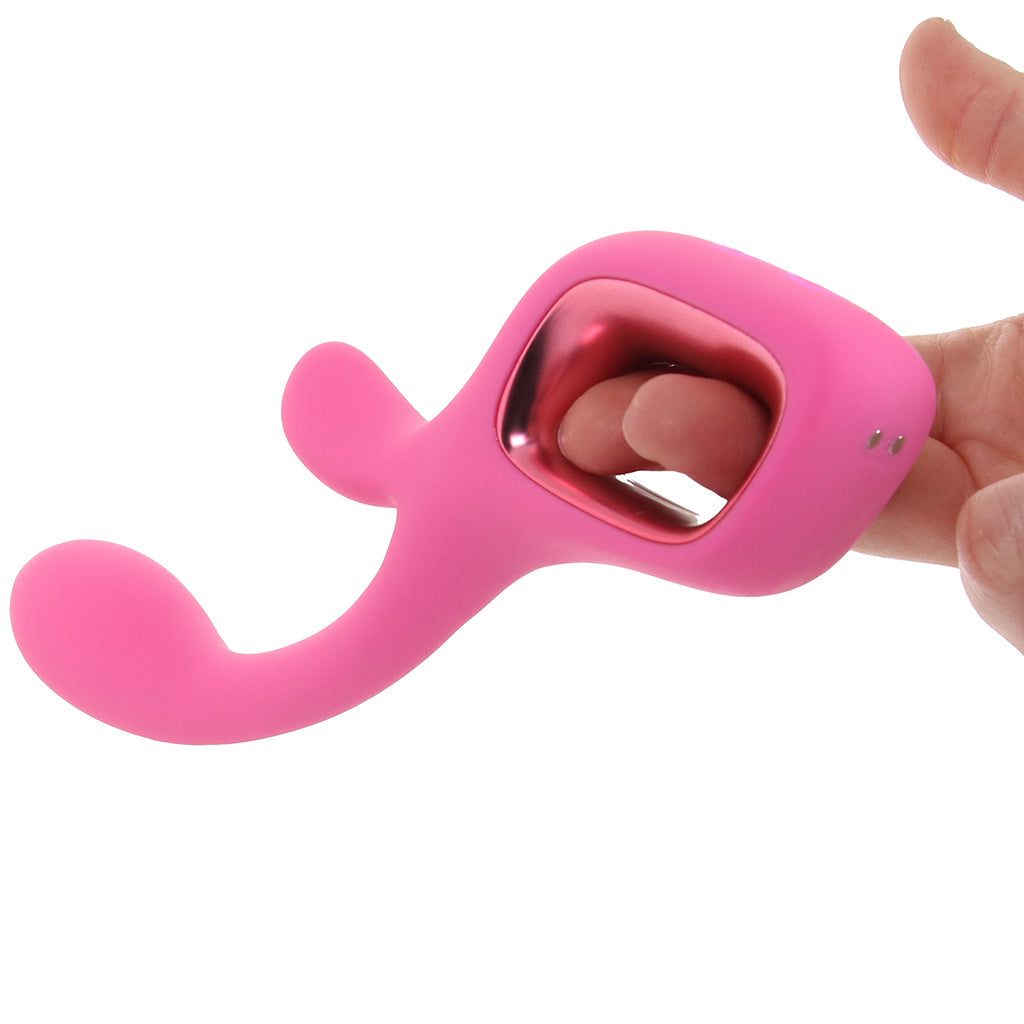 Pretty in Pink Velvet G-Spot Rabbit Vibe Vibrators > Rabbit Vibrators