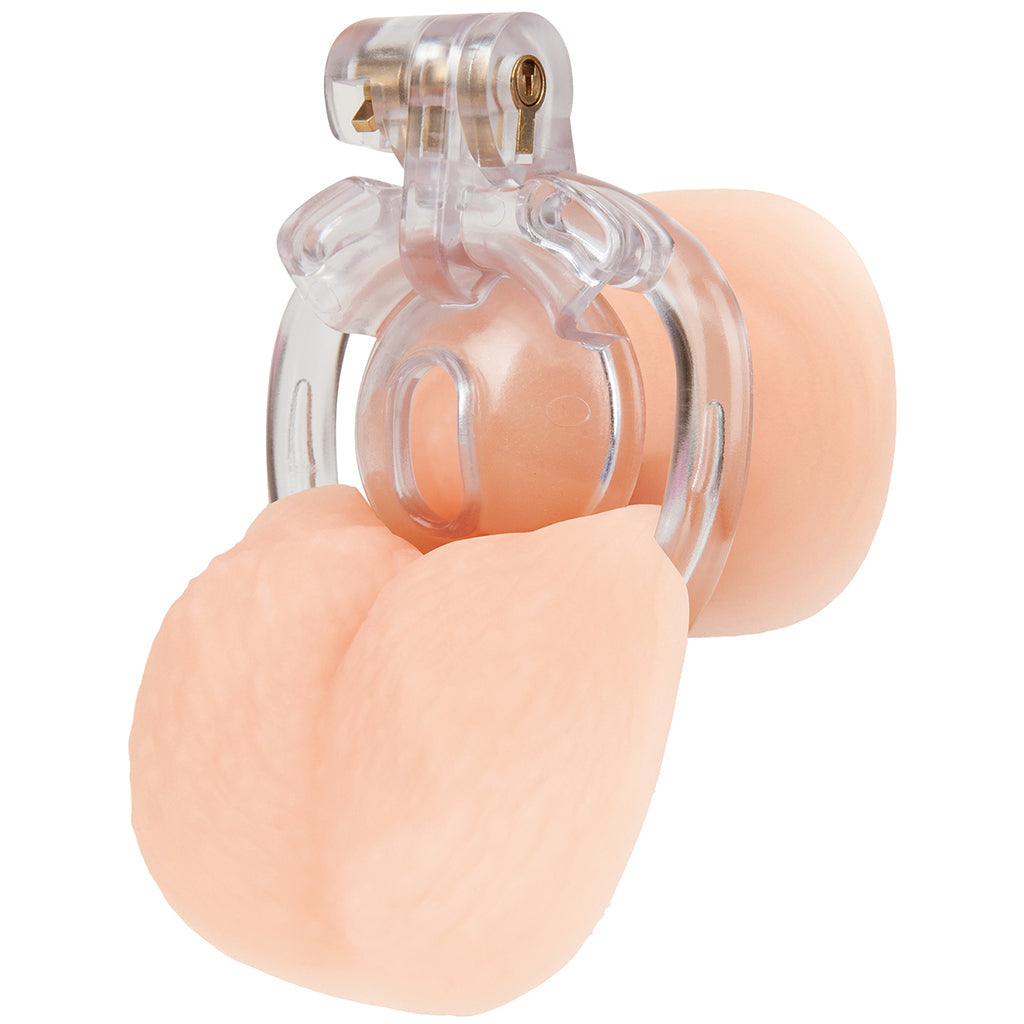 Blueline Acrylic See Thru Mini Cock Micro Chastity Cage Bondage and Fetish > Cock and Ball Devices