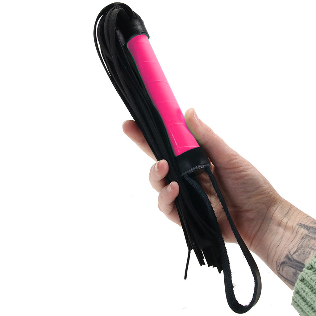 Electra Play Things Flogger in Neon Pink Bondage and Fetish > Whips and Crops