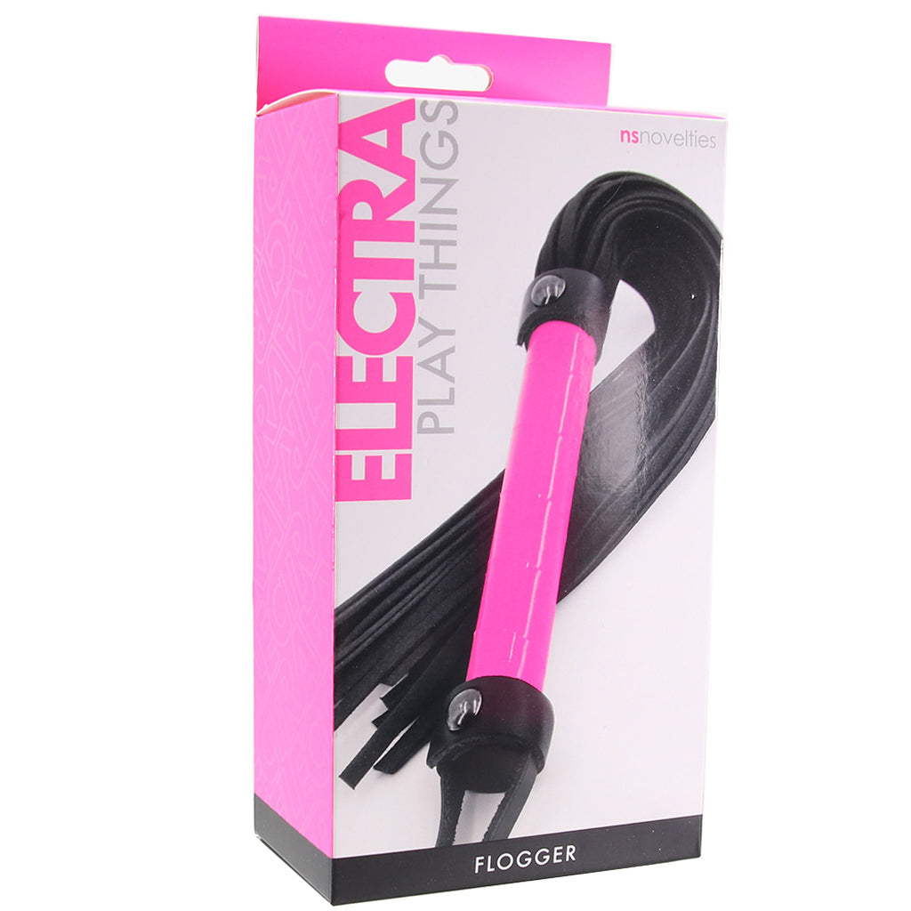 Electra Play Things Flogger in Neon Pink Bondage and Fetish > Whips and Crops