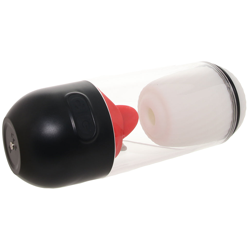 Delite Realistic Masturbator with Tongue Action Male Masturbators > Self-Contained Strokers
