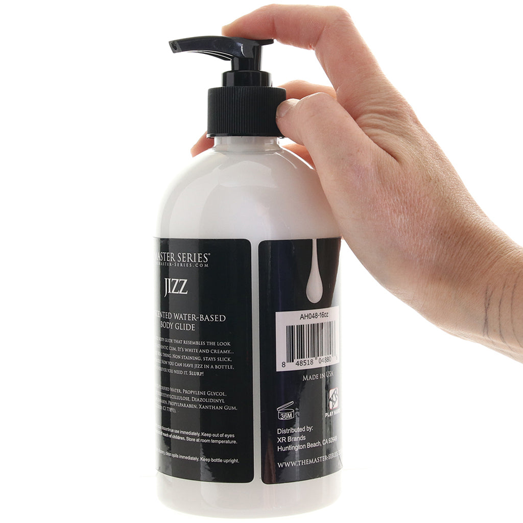Master Series Jizz Unscented Lubricant in 16oz/488ml Lubes and Lotions > Water Based Sex Lubes