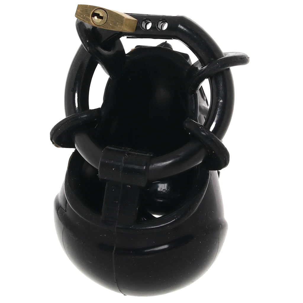 Blueline Full Restraint Silicone Chastity Device in Black Bondage and Fetish > Cock and Ball Devices