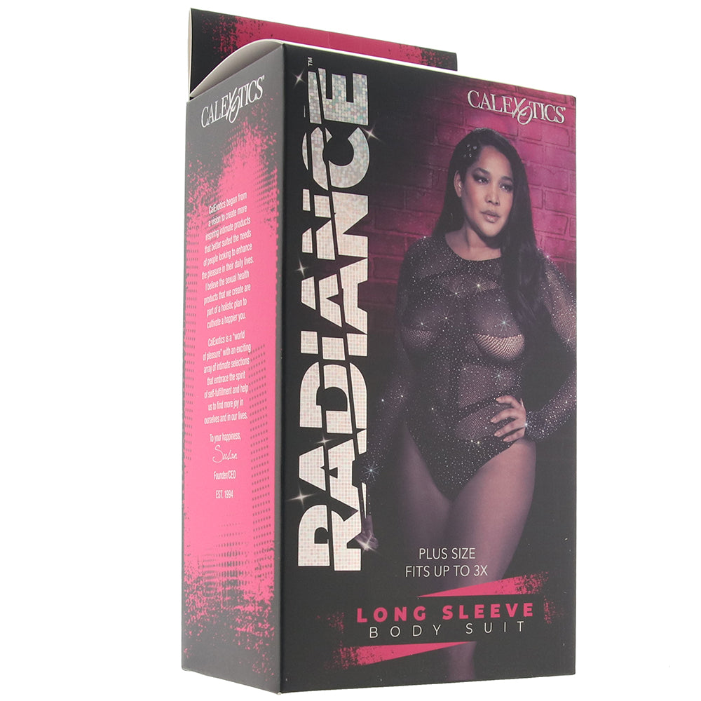 Radiance Long Sleeve Black Body Suit XL Lingerie > Lingerie