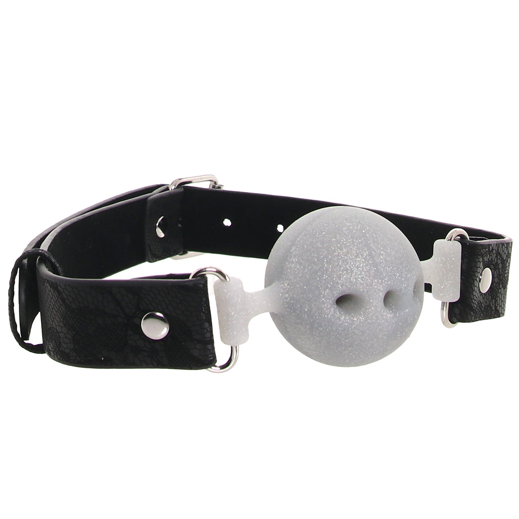 Sex & Mischief Lace Silicone Breathable Ball Gag Bondage and Fetish > Ball Gags & Mouth Restraints