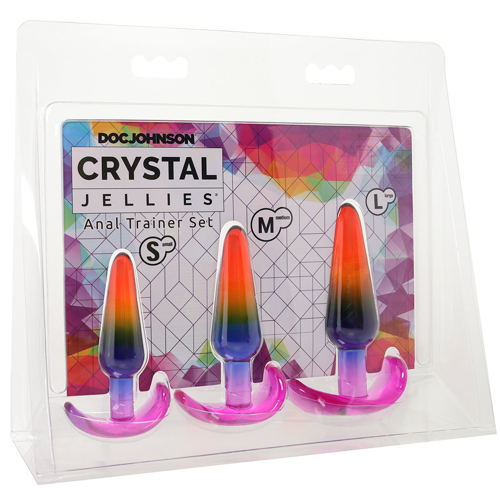 Crystal Jellies Anal Trainer Set in Rainbow Anal Sex Toys > Butt Plugs