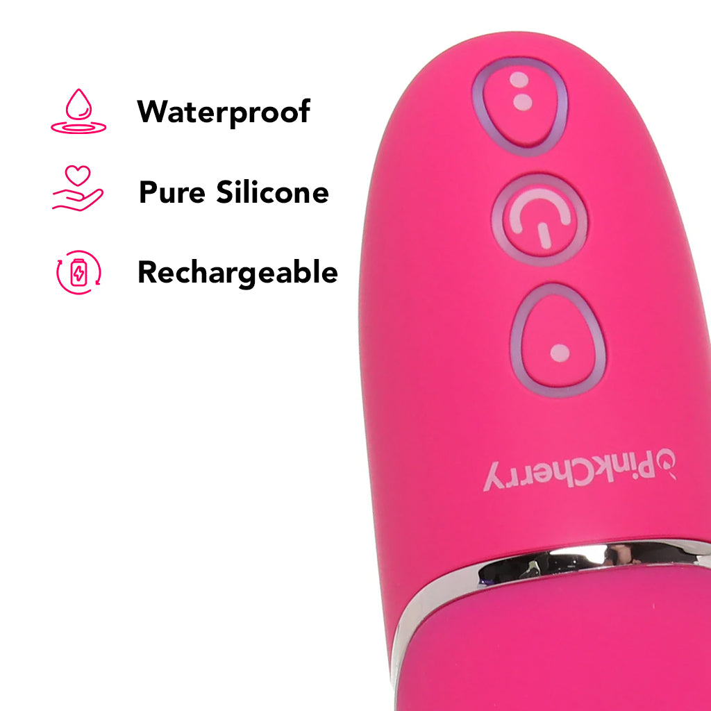 PinkCherry Thrusting Rabbit Vibe in Pink Vibrators > Rabbit Vibrators